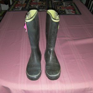 Black Rubber Boots women size 6